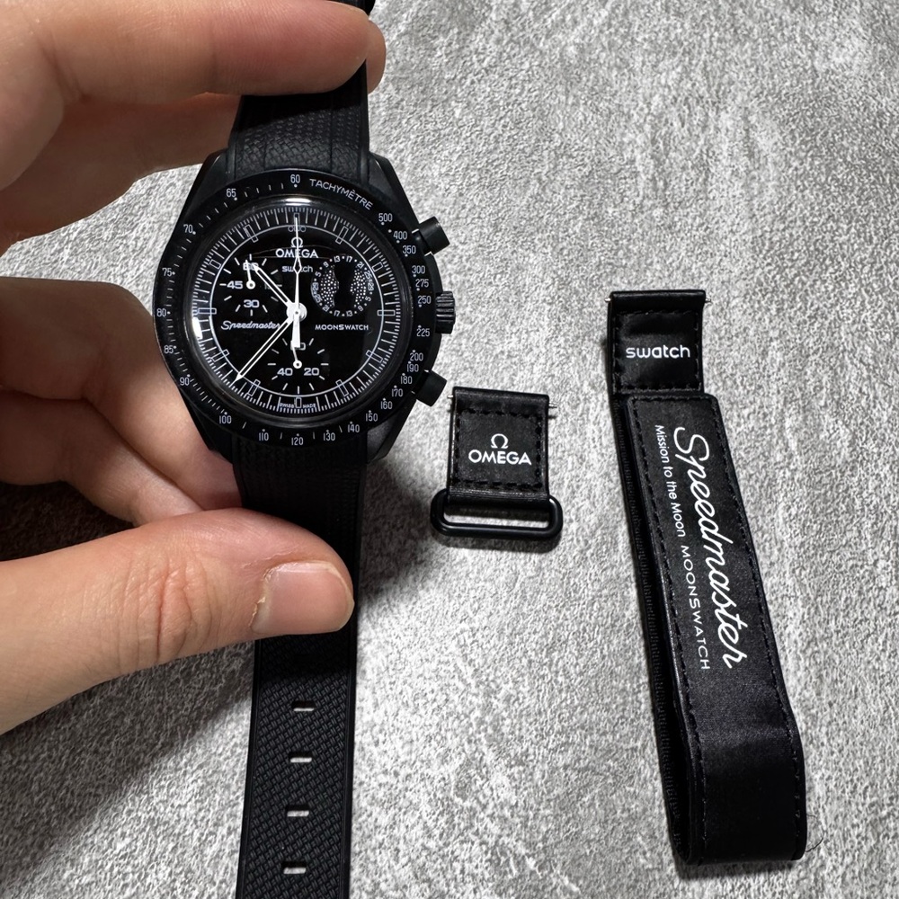 Omega Swatch X Black Speedmaster Watch